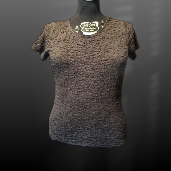 Coordinated set open front knit cardigan and blouse size L - Picture 3 of 5